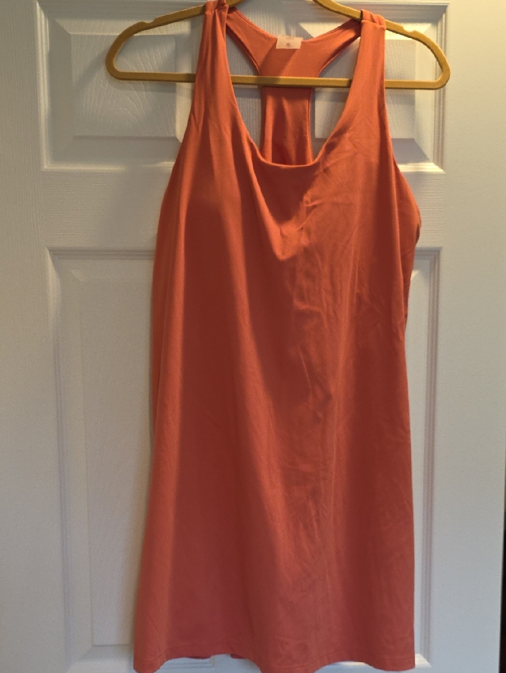 Calia Tennis Dress XL. Built-in Bra & Skort. Peach-rose Color